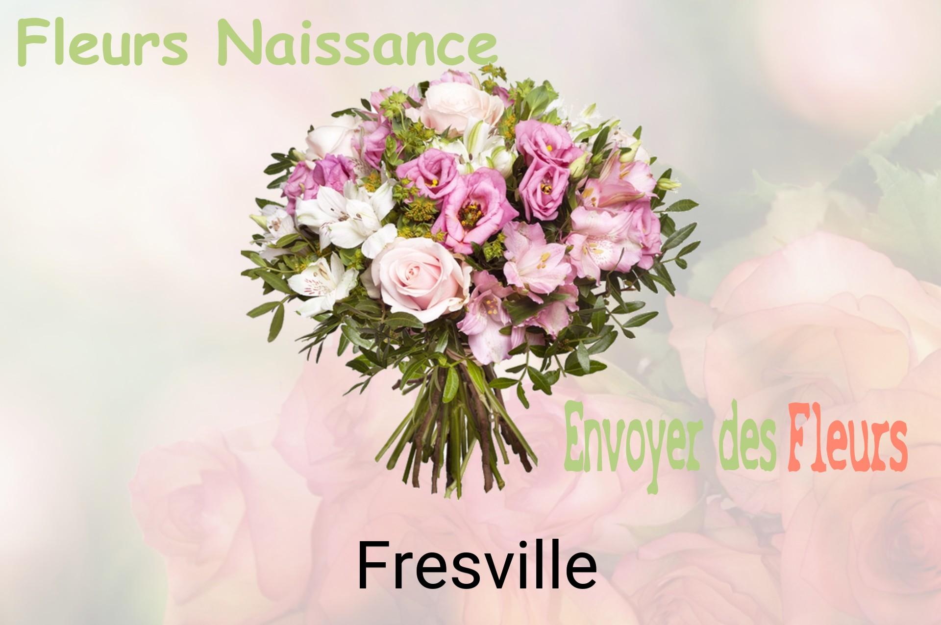 Bouquet de fleurs de naissance livré à Fresville
